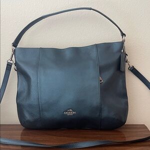 Coach Dark Blue Leather Shoulder Bag